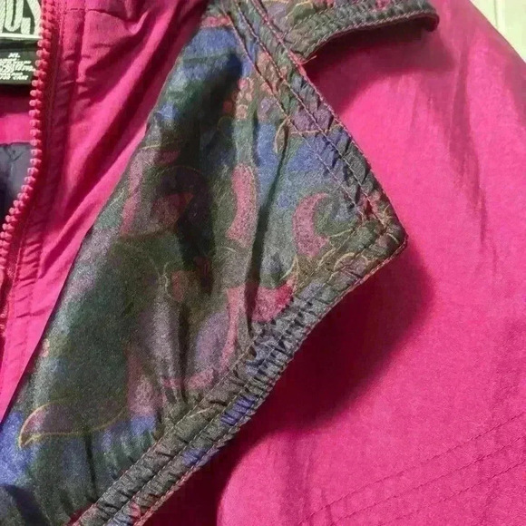 Hot Music Vintage 80s 90s Purple Pink Ski Jacket Size XL - Picture 5 of 13